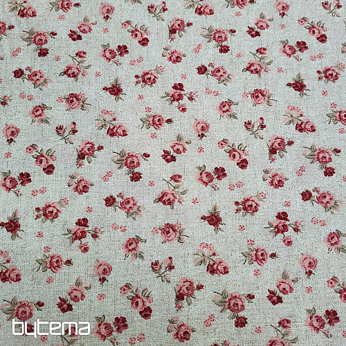 Tessuto decorativo ROSA rosso