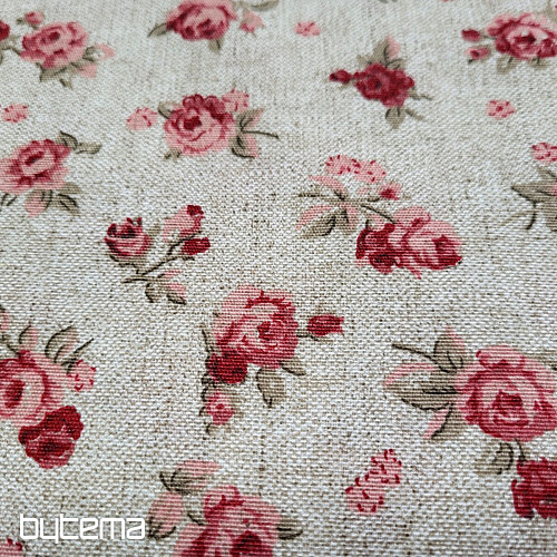 Tessuto decorativo ROSA rosso