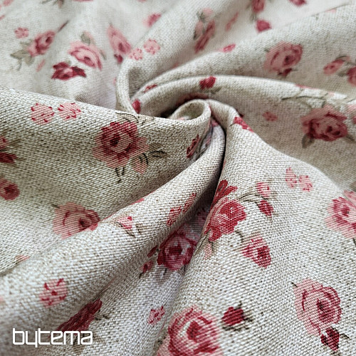 Tessuto decorativo ROSA rosso