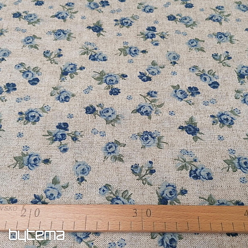 Tessuto decorativo ROSA blu