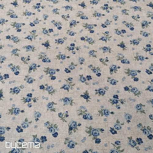 Tessuto decorativo ROSA blu