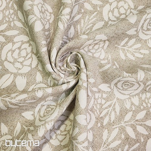 Tessuto decorativo ROSA crema