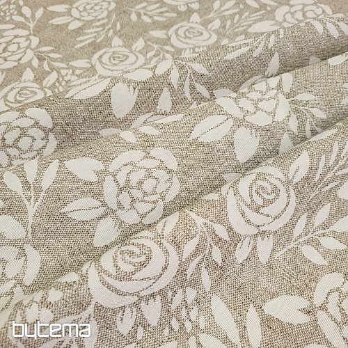Tessuto decorativo ROSA crema