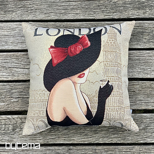 Fodera per cuscino con arazzo LADY LONDON