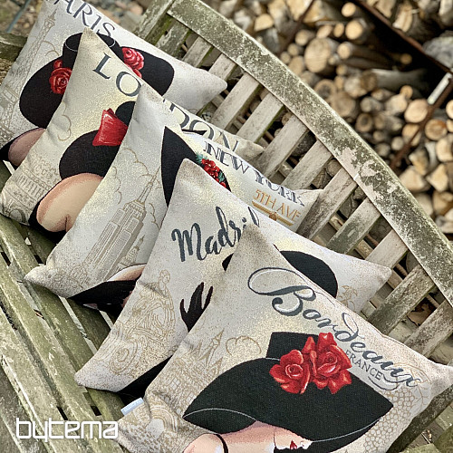 Fodera per cuscino con arazzo LADY LONDON