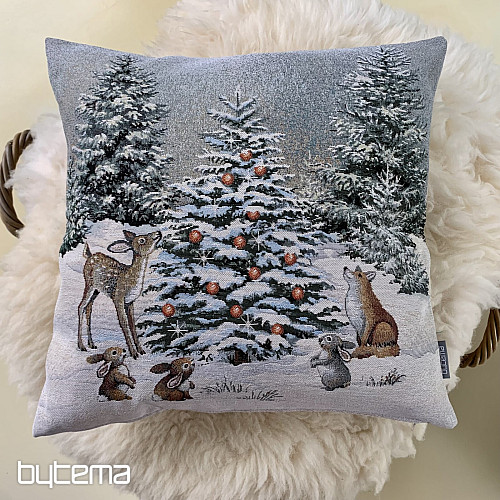 Copertina arazzo natalizio ANIMALI ALL&#39;ALBERO