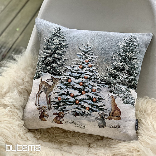 Copertina arazzo natalizio ANIMALI ALL&#39;ALBERO