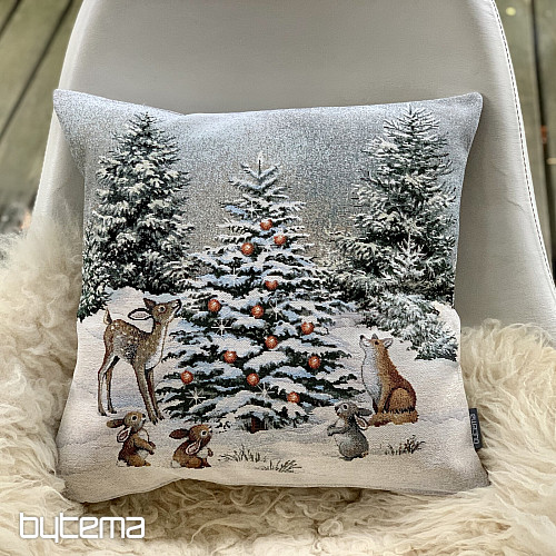 Copertina arazzo natalizio ANIMALI ALL&#39;ALBERO