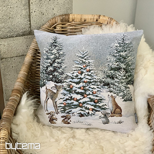 Copertina arazzo natalizio ANIMALI ALL&#39;ALBERO