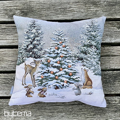 Copertina arazzo natalizio ANIMALI ALL&#39;ALBERO