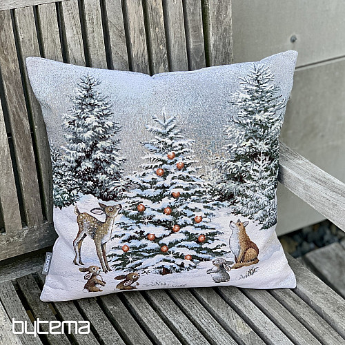 Copertina arazzo natalizio ANIMALI ALL&#39;ALBERO