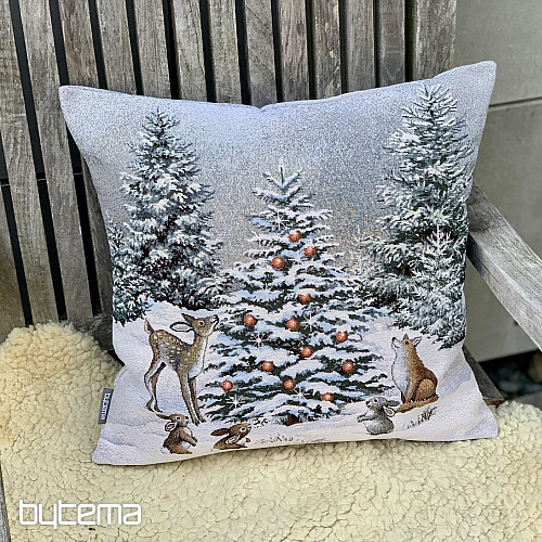 Copertina arazzo natalizio ANIMALI ALL&#39;ALBERO
