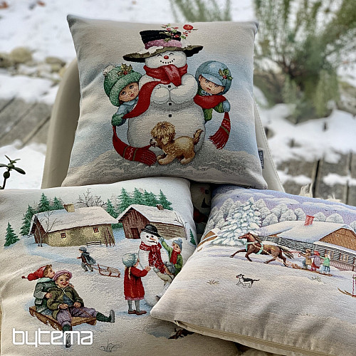 Arazzo natalizio PUPAZZO DI NEVE CON BAMBINI