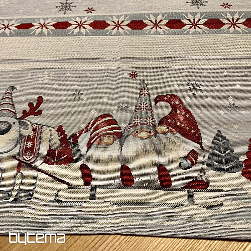 Tovaglia e sciarpa in arazzo ELFI DI NATALE