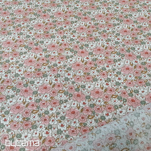 Tessuto di cotone KALMIA rosa