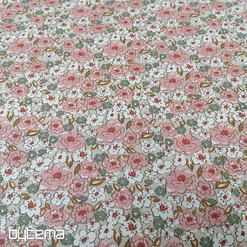 Tessuto di cotone KALMIA rosa