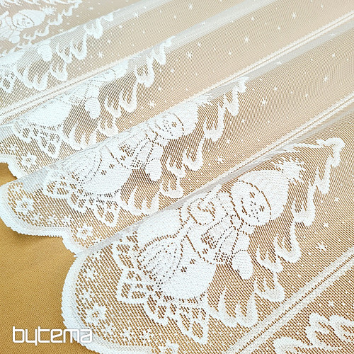 Tenda jacquard NATALIZIA per la vetrata PUPAZZO DI NEVE