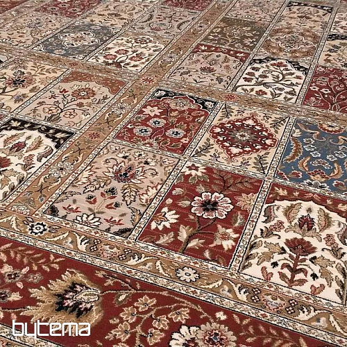 Tappeto classico in lana ORIENT cassetta rosa antico