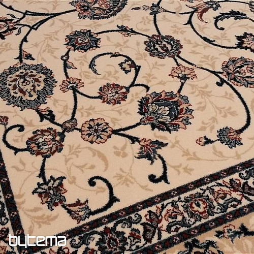 Tappeto classico in lana ORIENT crema con blu
