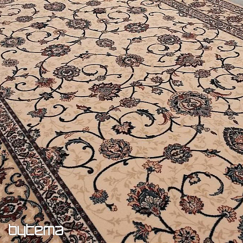 Tappeto classico in lana ORIENT crema con blu