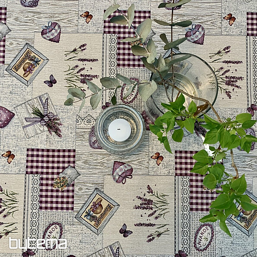 Tovaglia e sciarpa arazzo Lavanda Provenza
