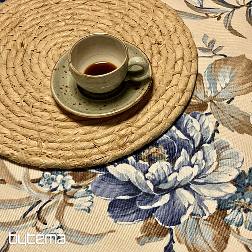 Tovaglia LAURA - fiori grandi blu