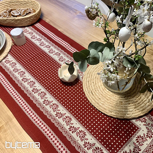 Tovaglia e scialle arazzo SELSKÁ JIZBA rosso