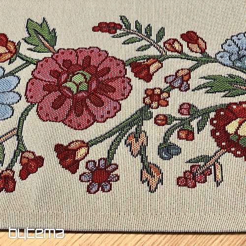 Tovaglia arazzo, sciarpa FIORI DIPINTI