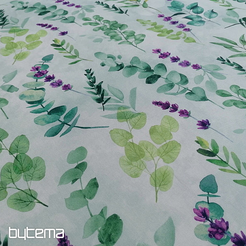 Tessuto decorativo FOGLIE verde