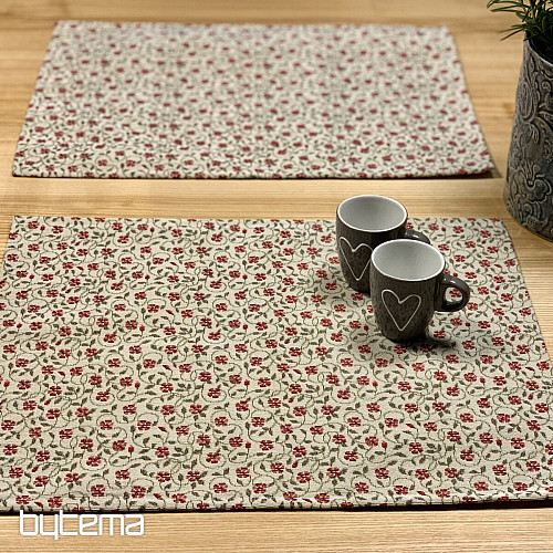 Tovaglia arazzo, sciarpa con fiori vintage