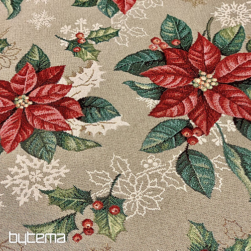 Tovaglia arazzo, sciarpa STELLA DI NATALE ROSSA
