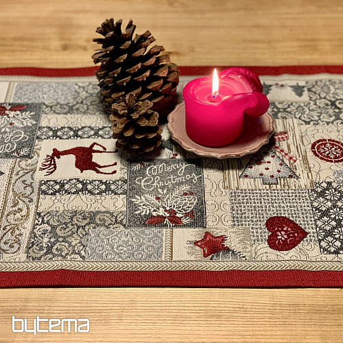 Tovaglia arazzo, sciarpa MERRY CHRISTMAS
