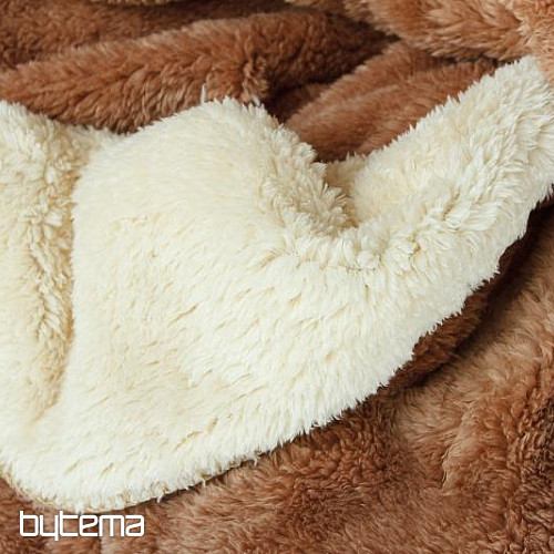 Coperta in microfibra PECORA cioccolato