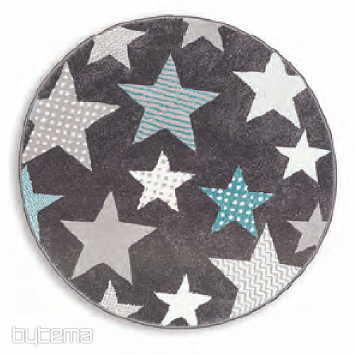 Tappeto rotondo per bambini PASTEL Stars
