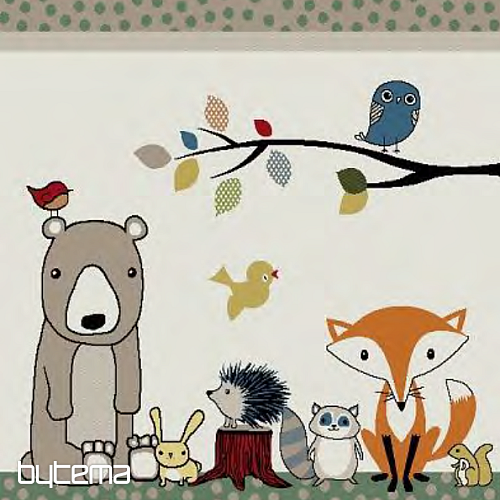 Tappeto per bambini FOREST ANIMALS