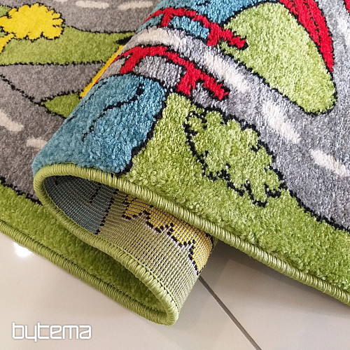 Tappeto per bambini MONDO Cesty grigio