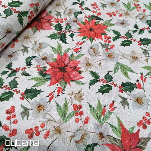 Tessuto decorativo COLMAR stella di Natale 401
