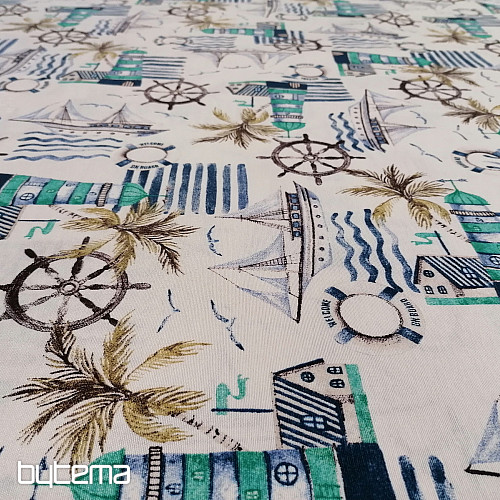 Tessuto decorativo MAJÁK verde
