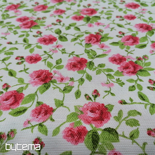 tessuto arredo LAURA - piccoli fiori rosa