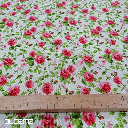 tessuto arredo LAURA - piccoli fiori rosa
