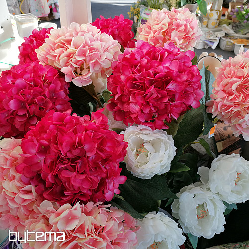 HYDRANGEA - fiore artificiale rosa scuro