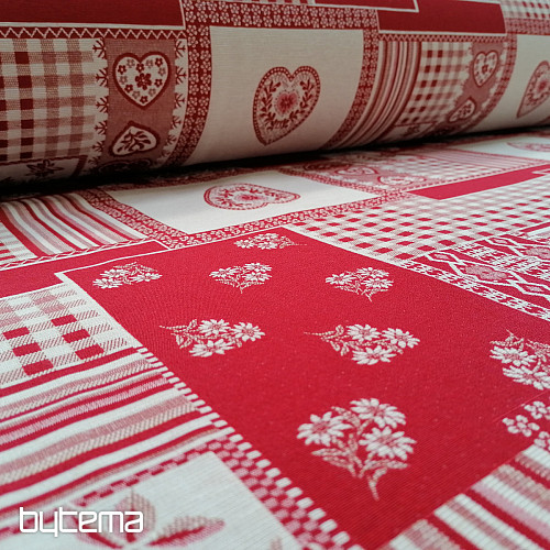 Tessuto decorativo HEART fiore II combinazione jacquard
