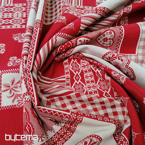Tessuto decorativo HEART fiore II combinazione jacquard