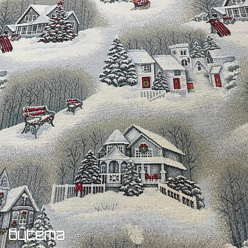 Tessuto da arazzo PAESAGGIO NATALIZIO
