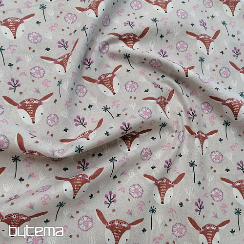 Tessuto di cotone SRNKA grigio