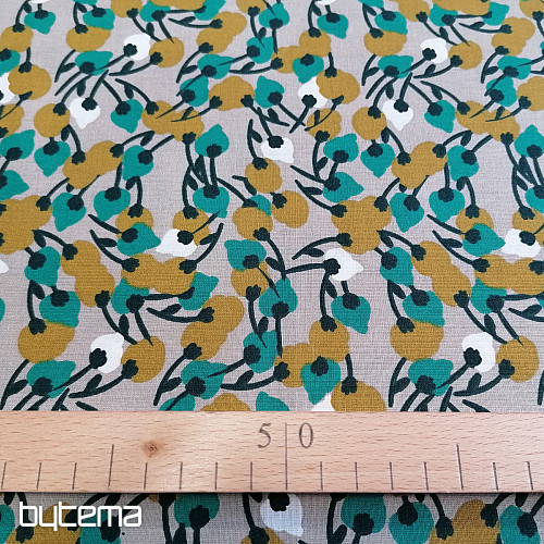 Tessuto di cotone KISNEK fiori