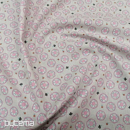 Tessuto di cotone ELYNA fiori