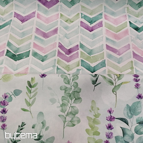 Tessuto decorativo FOGLIE verde