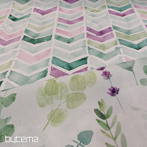 Tessuto decorativo CIK CAK verde