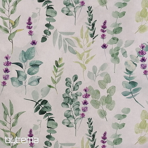 Tessuto decorativo FOGLIE verde